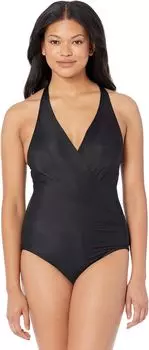 Купальник Miraclesuit Rock Solid Wrapsody One-Piece, черный