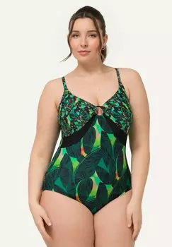 Купальник MIXED PRINT ONE PIECE Ulla Popken, черный
