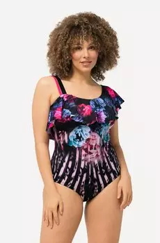 Купальник MIXED PRINT Ulla Popken, черный