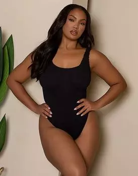 Купальник Moda Minx Curve с присборенным лифом черного цвета