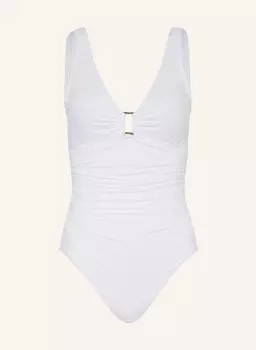 Купальник на косточках пляжный клуб сплошной Lauren Ralph Lauren, белый