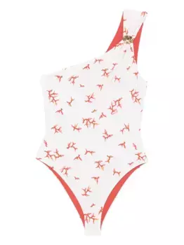 Купальник на одно плечо FENDI, нейтральный