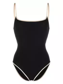 Купальник на тонких бретелях TOTEME, черный