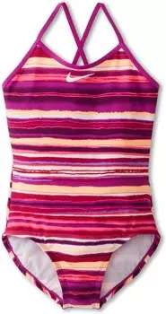 Купальник Nike Kids Tie Dye Stripe Cross Back Tank, цвет Magenta
