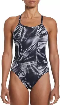 Купальник Nike Racerback для девочек, черный