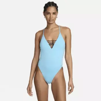 Купальник Nike Swim Sneakerkini 2.0, цвет Aquarius Blue