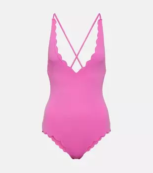 Купальник north mailot с фестонами Marysia, розовый