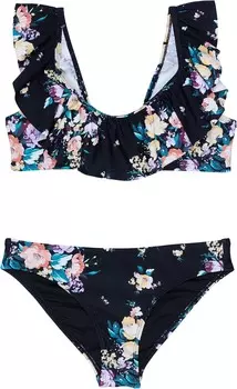 Купальник O'Neill Kids Rosetta Ruffle Tie Back Bralette, черный