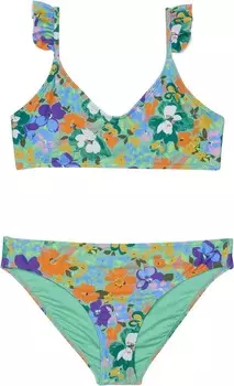 Купальник O'Neill Kids Sami Floral Ruffle Bralette Set, цвет Multicolored