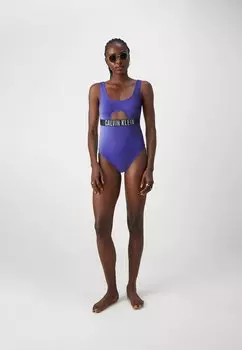 Купальник One Piece Calvin Klein, сапфировый синий