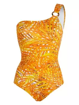 Купальник «Пальмовые листья» Vilebrequin, оранжевый