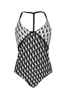 Купальник POLO RALPH LAUREN Swimwear icon halter, черный