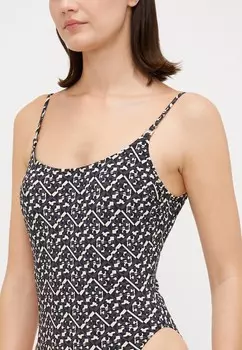 Купальник PRINTED GEMINI TANK SUIT Tory Burch, черный