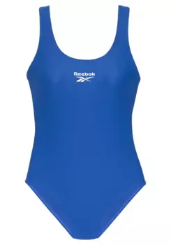 Купальник Reebok "Adelia", спортивный крой с вырезом на спине-борцовке, синий
