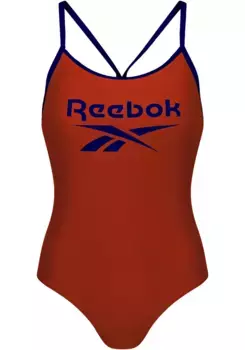 Купальник Reebok " "Лето", встроенные мягкие чашки, бретельки-спагетти, красный