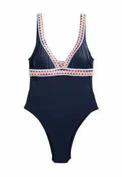 Купальник RIC RAC PLUNGE TUMMY CONTROL Next, синий
