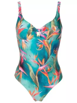 Купальник Roberta с графичным принтом Lygia & Nanny, синий