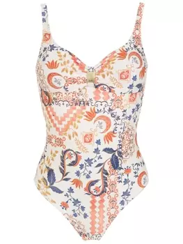 Купальник Roberta с графичным принтом Lygia & Nanny, бежевый