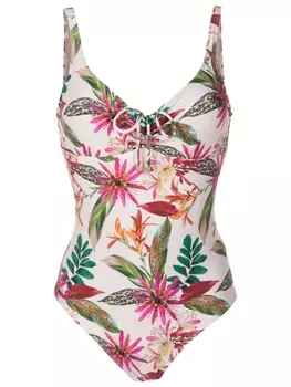 Купальник Rosa с цветочным принтом Lygia & Nanny, белый