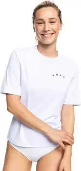 Купальник Roxy Enjoy Waves Short Sleeve Rashguard, цвет Bright White