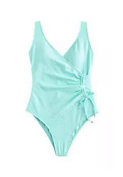 Купальник RUCHED SIDE SHAPE ENHANCING Next, зеленый
