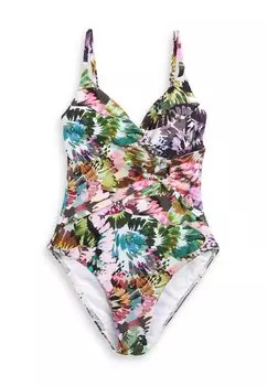 Купальник Ruched Tummy Control Wrap Swimsuit Next, мульти цветочный