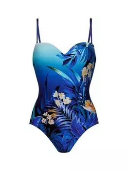 Купальник с эффектом пуш-ап Marc & Andr Oasis, цвет Blue/Light blue