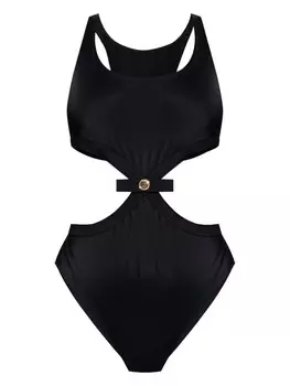 Купальник с бантом Versace, черный