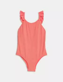 Купальник с блестящей текстурой Marks & Spencer, коралловый