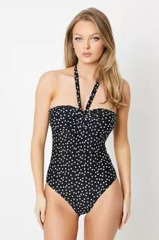 Купальник с бретелькой на бретельках и рюшами для контроля живота Debenhams, мультиколор