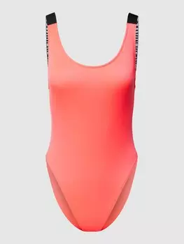 Купальник с бретелями-лейблами, модель «Intense Power» Calvin Klein Underwear, красный