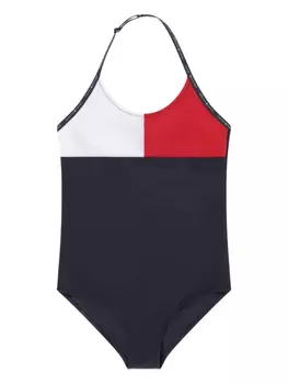 Купальник с цветными блоками Tommy Hilfiger Junior, синий