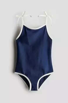 Купальник с декоративными лентами H&M, синий