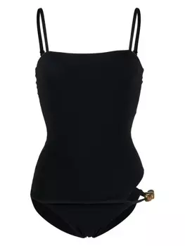 Купальник с деревянными бусинами Christopher Esber, черный