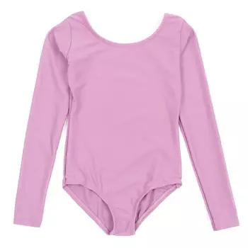 Купальник с длинными рукавами для девочек, фиолетовый