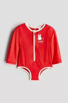 Купальник с длинными рукавами H&M, мультиколор