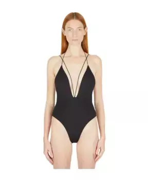 Купальник с глубоким вырезом Ziah, черный