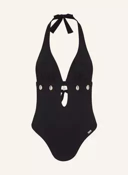 Купальник с халтернеком shellina черный Banana Moon, черный