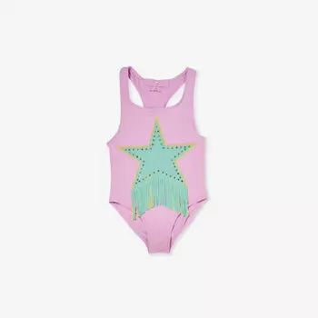 Купальник с кисточками 4-12 лет Stella Mccartney, розовый