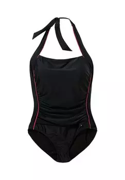 Купальник с контрастной окантовкой sheego, черный