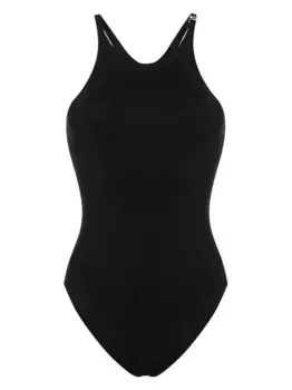 Купальник с корсетом Mugler, черный