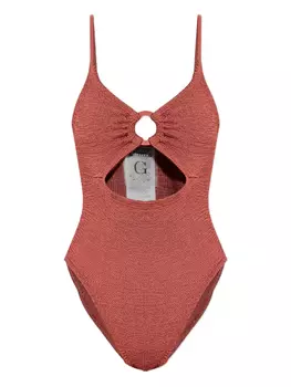 Купальник с кристаллами Hunza G, красный