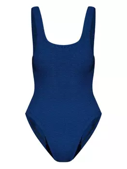 Купальник с квадратным вырезом Hunza G, синий