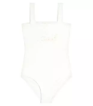 Купальник с логотипом Chlo, белый