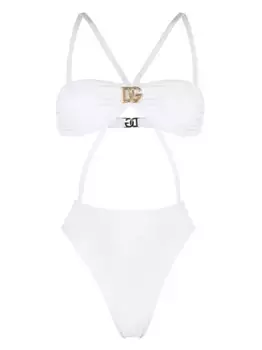 Купальник с логотипом DOLCE & GABBANA, белый
