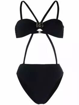 Купальник с логотипом DOLCE & GABBANA, черный