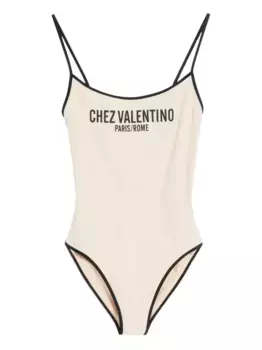 Купальник с логотипом VALENTINO GARAVANI, нейтральный