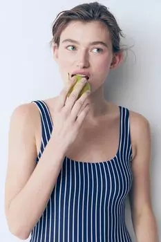 Купальник с мягкими чашками H&M, синий