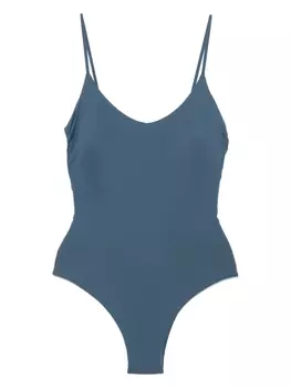 Купальник с нашивкой-логотипом Fisico, синий