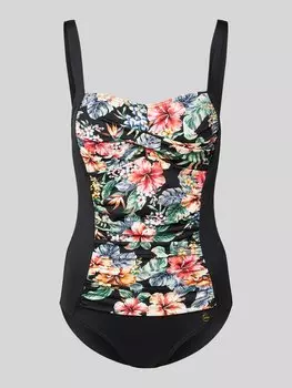 Купальник с оборками модель «Сальса» LASCANA, черный